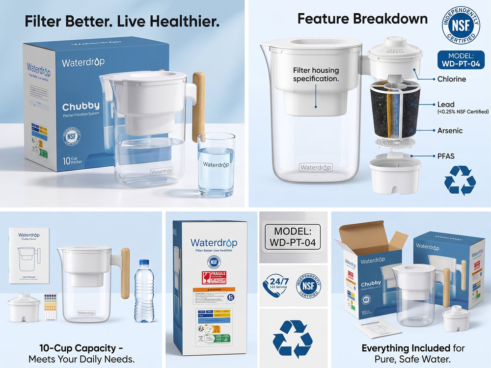 Waterdrop Chubby Pitcher Filtration System